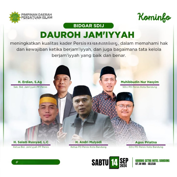 Dauroh Jamiyyah SDIJ PD PERSIS Kabupaten Sukoharjo